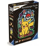 RAVENSBURGER Dřevěné obrysové Pikachu 300 dílků – Zboží Dáma