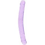 Realrock Oboustranné dildo 34 cm fialové – Zbozi.Blesk.cz