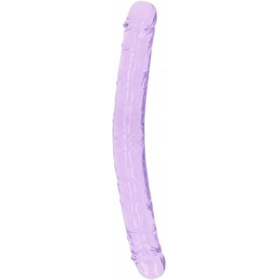 Realrock Oboustranné dildo 34 cm fialové – Zboží Mobilmania