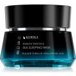 KORIKA Korean Heritage Silk & 8 Types of Hyaluronic Acid Silk Sleeping Mask hydratační a vyživující pleťová maska na noc 50 ml – Zboží Dáma