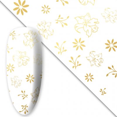 Starnails Zdobicí fólie na nehty Gold Series Flowers 100 cm – Hledejceny.cz