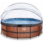 Exit Toys Frame s pískovou filtrací a kopulí 450 x 122cm Dřevo – Hledejceny.cz