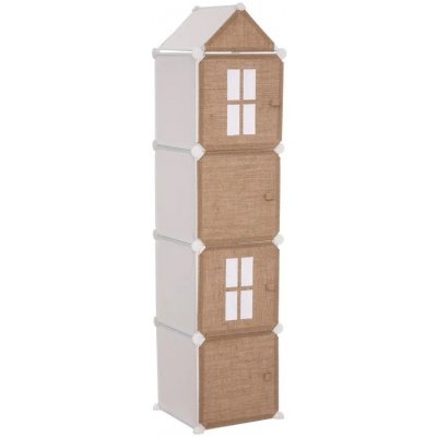 ATMOSPHERA Modulární dětský regál DOM 140x34 cm béžový/bílý – Zboží Mobilmania