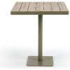 Jídelní stůl Ethimo Laren 70x70 cm Mud Grey/teakové dřevo