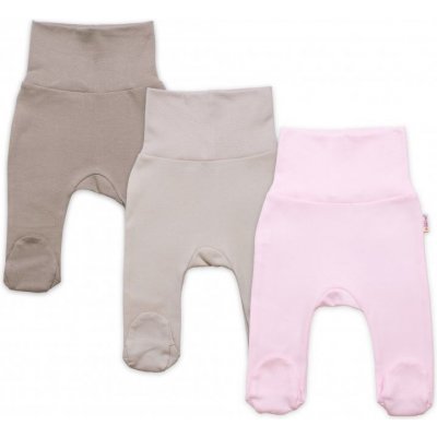 Baby Nellys Rostoucí výhodná sada 3x polodupačky pro miminko Nature růžová béžová taupe – Zboží Mobilmania