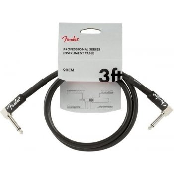 Fender Professional Series Instrument Cables A/A 15 cm Black Bowl