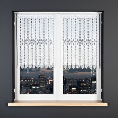 Dekorační metrážová vitrážová záclona IRENA bílá výška 90 cm různé rozměry MyBestHome Rozměr: 160 cm – Zbozi.Blesk.cz