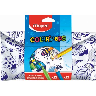 Maped Pouzdro na psací potřeby Color’Peps Pencil Case 24 ks – Zboží Mobilmania