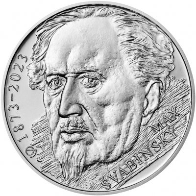 Česká mincovna Stříbrná mince 200 Kč Max Švabinský 2023 Standard 13 g – Zboží Dáma