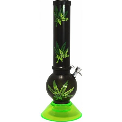 KRCZ Bong akryl List zelený plast 34 cm – Zboží Dáma