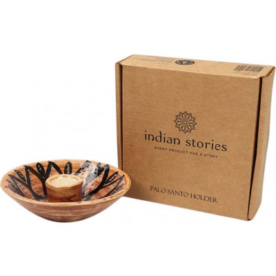 Mani Bhadra, Keramický stojánek na Palo Santo, průměr 12,5 cm – Zboží Dáma