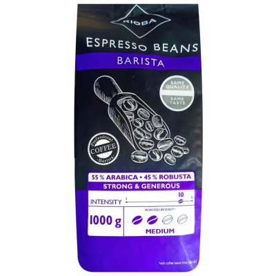 Rioba Barista Silver 55% Arabica zrnková 1 kg – Hledejceny.cz