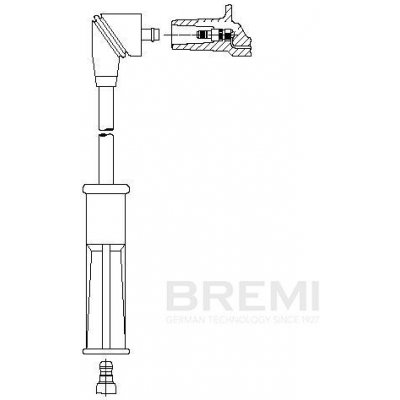 Kabel zapalovací svíčky BREMI 6A29/27 – Zboží Mobilmania