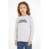 Dětské tričko Tommy Hilfiger Dětská bavlněná košile s dlouhým rukávem šedá