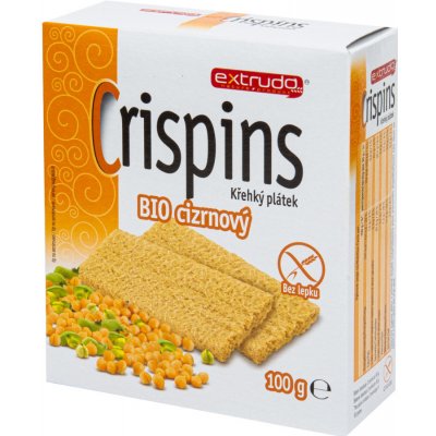 Crispins Chlebíček cizrnový bezlepkový 100 g – Sleviste.cz
