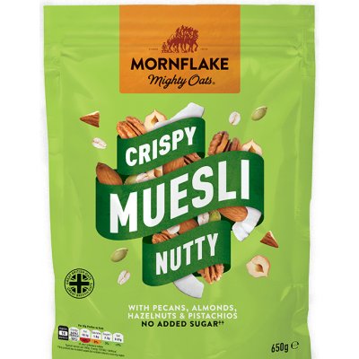 Mornflake Křupavé Müsli Nutty 650 g – Hledejceny.cz