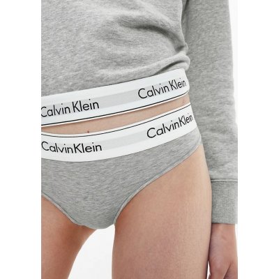 Calvin Klein Dámské kalhotky QF5981 Tmavě šedá – Zboží Mobilmania