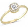 Prsteny Lillian Vassago zlatý prsten se zirkony LLV66 GR101Y