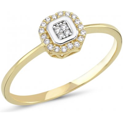Lillian Vassago zlatý prsten se zirkony LLV66 GR101Y