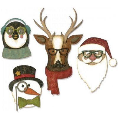 Kovové vyřezávací šablony Thinlits Hezké Vánoce 24 ks – Hledejceny.cz