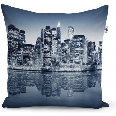 Sablio Polštář Noční New York 40x40 – Zboží Dáma