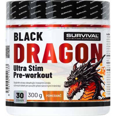 Survival Black Dragon Ultra Stim Pre-workout 300 g – Zboží Mobilmania