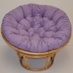 Axin trading Relaxační papasan ARTEMIS 110 cm ratan látka medová fialový melír