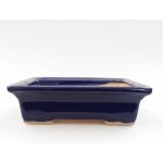 E-bonsai Keramická bonsai miska 13 x 10 x 4 cm modrá – Zboží Dáma