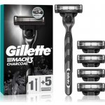 Gillette Mach3 Charcoal + 5 ks hlavic – Zboží Mobilmania