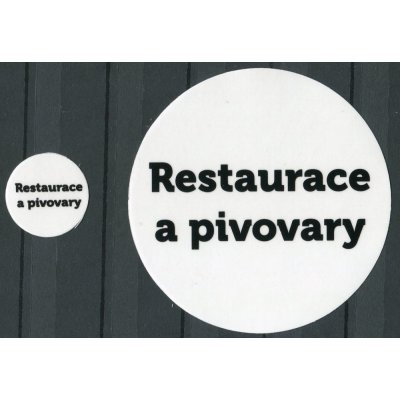 MacGregor manufactury MAC Nálepky na alba na turistické medaile nápis: "Restaurace a pivovary"