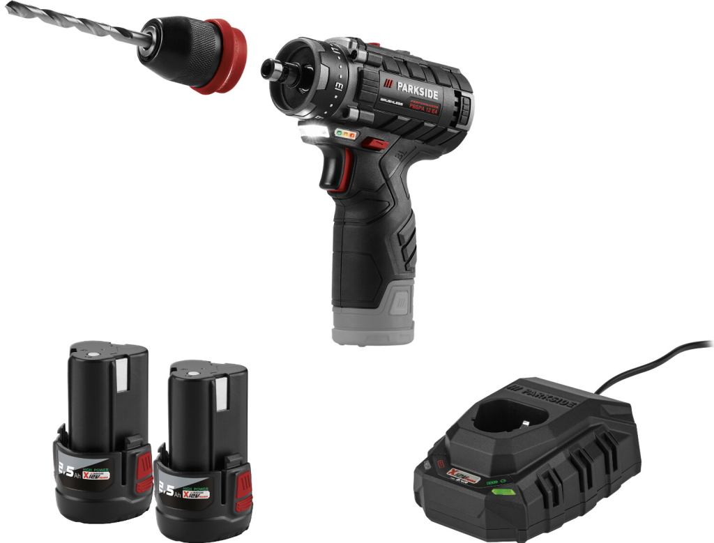 PARKSIDE PERFORMANCE PBSPA 12 E4, + 2x 2,5 Ah