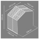 Palram Skylight 8x4 hnědý rozšiřovací modul