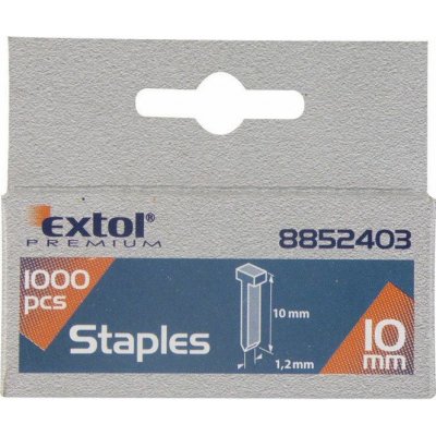 EX8852405 Hřebíky, balení 1000ks, 14mm, 2,0x0,52x1,2mm EXTOL-PREMIUM – Zbozi.Blesk.cz