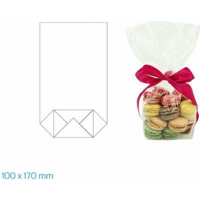 Dárkový sáček 10 × 17 cm celofán transparentní 1 ks – Hledejceny.cz