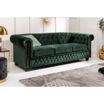 LuxD trojsedačka Chesterfield 205 cm zelená – Hledejceny.cz