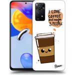 Pouzdro Picasee silikonové Xiaomi Redmi Note 11 Pro - Cute coffee černé – Zboží Mobilmania