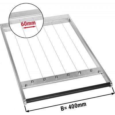 G.Gastro Rám pro dvojitý kráječ na pralinky - rozteč drátů: 60 mm - D9786647 – Hledejceny.cz