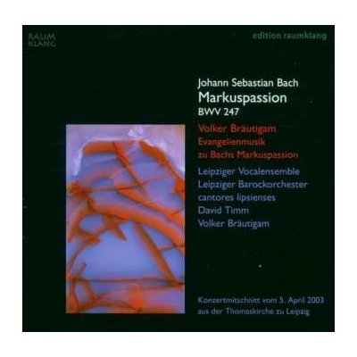 Johann Sebastian Bach - Markus-passion Nach Bwv 247 CD – Zboží Mobilmania