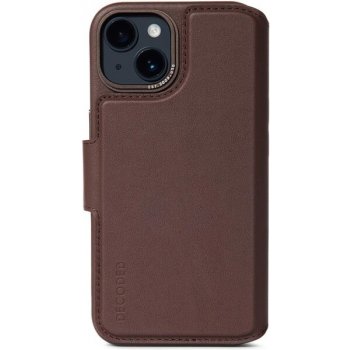 Pouzdro Decoded Leather Detachable Wallet iPhone 14 Plus hnědé