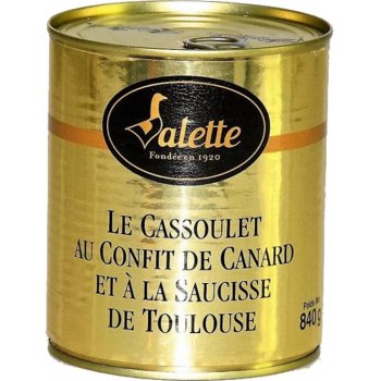 Valette Kasulet s konfitovaným kachním masem a Toulousovou klobásou 840 g