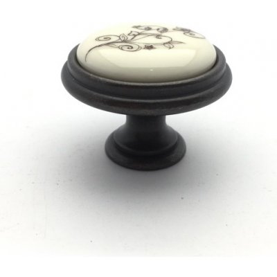 Tulip MARGARITA I bronz/ porcelán béžový/ květ 35 mm – Sleviste.cz