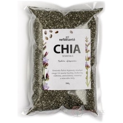 Nefdesanté Chia semínka semena Šalvěje Salvia Hispanica 500 g