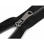 Kovový zip No 5 délka 50 cm s ozdobným jezdcem Varianta: 3 černá černý nikl, Balení: 1 ks – Sleviste.cz