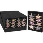 ozdoba vánoční HVĚZDA 6,5cm ZLA mix 8ks CAN210250 – Zboží Mobilmania