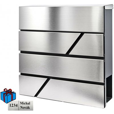 D3641 poštovní schránka nerez / antracit Nerez / Antracit Ano – Hledejceny.cz