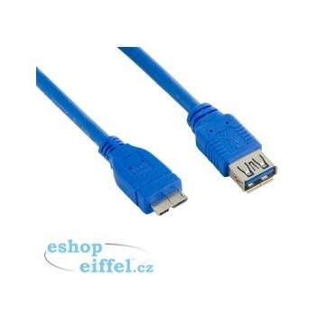 4World 08973 USB 3.0 AF- Micro BM 3m, modrý