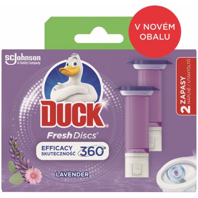 Duck Fresh Discs čistič WC náplň s vůní levandule 2 x 36 ml – Sleviste.cz