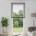 VENKOVNÍ ŽALUZIE TMAVĚ HNĚDÁ SE VZOREM 213X100CM PVC – Hledejceny.cz