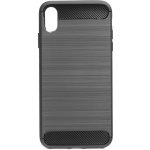 Pouzdro Forcell Carbon Apple Iphone XS Max černé – Zboží Mobilmania