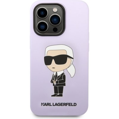 Pouzdro Karl Lagerfeld Liquid Silicone Ikonik NFT iPhone 14 Pro Max fialové – Hledejceny.cz